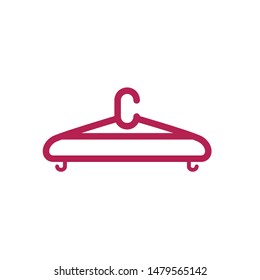 coat hanger  icon trendy flat design