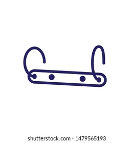 coat hanger  icon trendy flat design