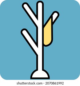 Koteletter, Illustration, Vektorgrafik, auf weißem Hintergrund.