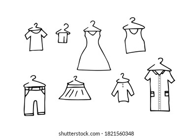 coat hanger in Vector illustration