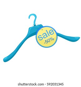 coat hanger. vector illustration