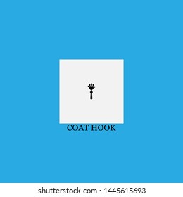 coat hook icon sign signifier vector
