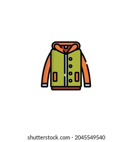 Coat-Symbol einzeln auf weißem Hintergrund 