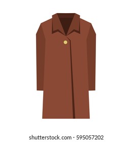 Coat icon isolated on white background vector illustration