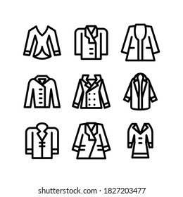 coat icon or logo isolated sign symbol vector illustration - Collection of high quality black style vector icons
