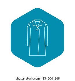 Coat icon. Outline illustration of coat vector icon for web