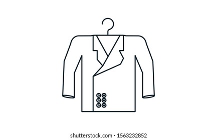 Coat icon symbol premium quality isolated vector image
