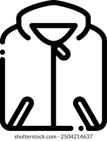 coat icon. Thin Linear Style Design Isolated On White Background