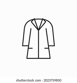 Coat icon. Trendy Coat logo concept on white background from Clothes collection. editable stroke.
