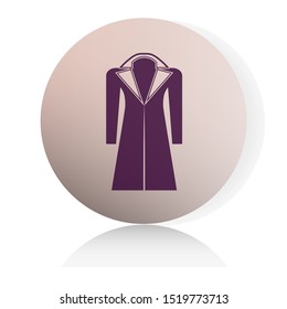 Coat icon vector design. Clothes icon vector illustration
