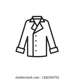 coat icon vector design line style