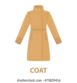 Coat icon of vector illustration for web and mobile