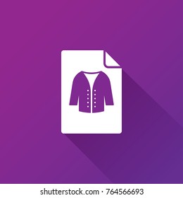 coat icon. winter wear