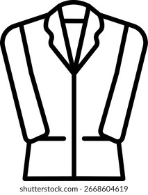 Coat Line Icon Vector Design