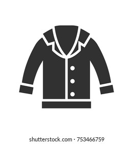 Coat monochrome icon