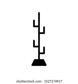 Coat rack Home and Office Vector, hatstand  Icon