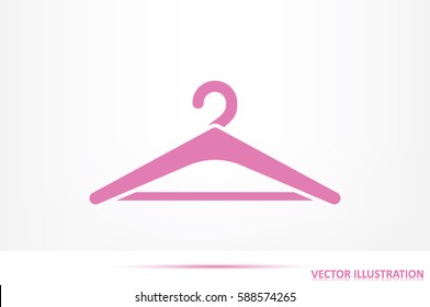 Coat rack symbol. Hanger icon vector illustration eps10.