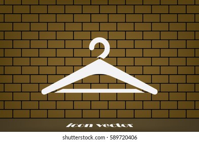 Coat rack symbol. Hanger icon vector illustration eps10.