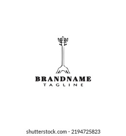 coat stand cartoon logo template icon style black modern isolated vector illustration