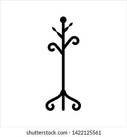 Coat Stand Icon Design Vector Art Illustration