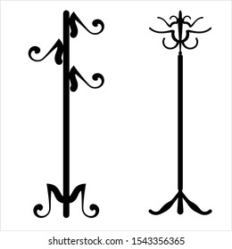 Icono de soporte de abrigo Icono de diseño de vectores Ilustración de arte