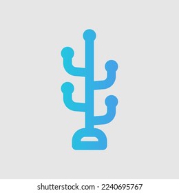 Coat stand icon in gradient style about furniture, use for website mobile app presentation