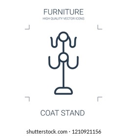 coat stand icon. high quality line coat stand icon on white background. from furniture collection flat trendy vector coat stand symbol. use for web and mobile