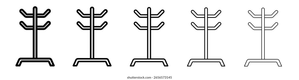 Icono de soporte de abrigo ilustración simple aislada