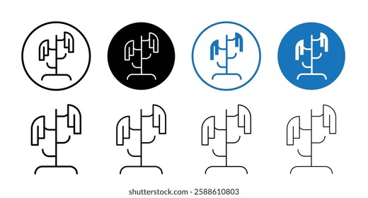 Coat Stand Icon Simple outline vector logo