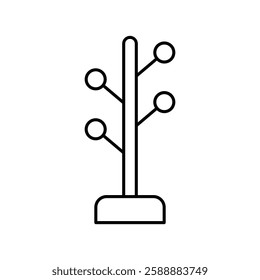 Coat Stand Icon Vector logo set flat