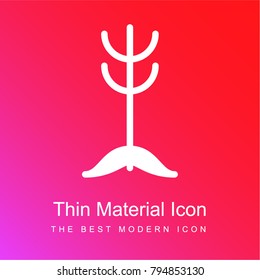 Coat stand red and pink gradient material white icon minimal design