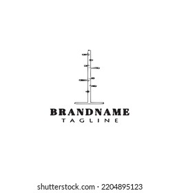 coat stand simple logo template icon design black modern isolated vector illustration