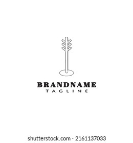 coat stands cute logo icon design template black modern isolated vector unique