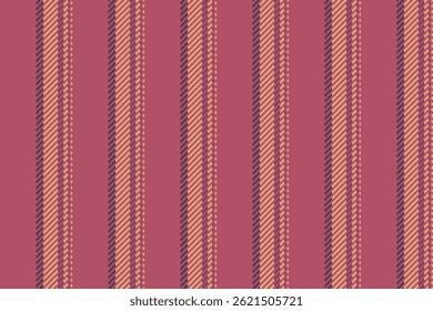 Coat vector fabric background, drapery texture seamless lines. Stylish textile vertical pattern stripe in red and orange colors palette.