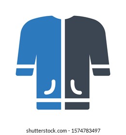 coat vector glyph color icon 