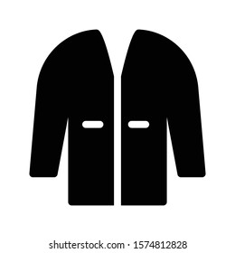 coat vector glyph flat icon 