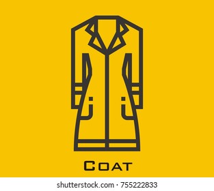 Coat vector icon