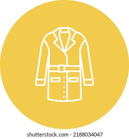Coat vector icon. Can be used for printing, mobile and web applications.