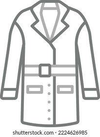 Coat vector icon. Can be used for printing, mobile and web applications.