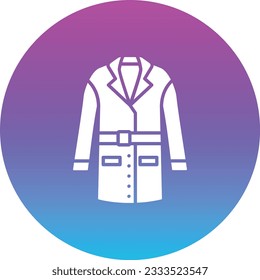 Coat vector icon. Can be used for printing, mobile and web applications.