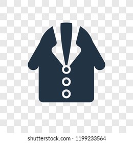 Coat vector icon isolated on transparent background, Coat transparency logo concept