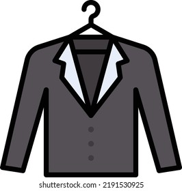 coat Vector illustration on a transparent background.Premium quality symmbols.Stroke vector icons for concept and graphic design.