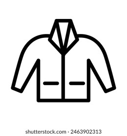 Coat Vector Line Icon Design