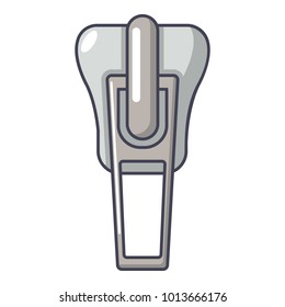 Coat zip icon. Cartoon illustration of coat zip vector icon for web