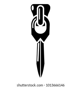 Coat zip icon. Simple illustration of coat zip vector icon for web