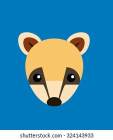 Coati Head Animal Vector