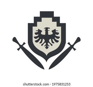 coats of arms with eagle and swords