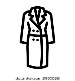 coats fashion garment line icon vector. coats fashion garment sign. isolated contour symbol black illustration