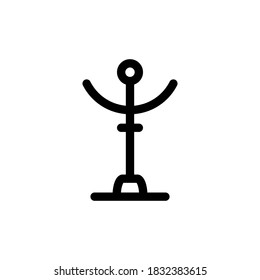 Coatstand outlined vector icon n