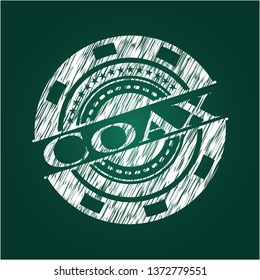 Coax chalkboard emblem